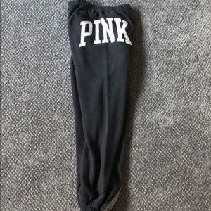 VS Pink joggers, size small